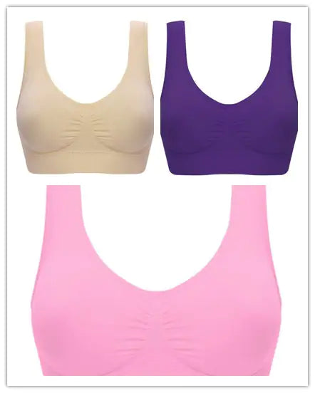 Women Yoga Tank Tops Sports Bra Workout Fitness Running Crop Top