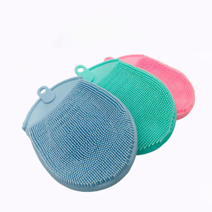 Silicone Bath Brush and Exfoliating Gloves Set