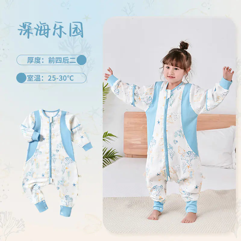 Baby Bamboo Fiber Sleeveless Sleep Bag with Legs