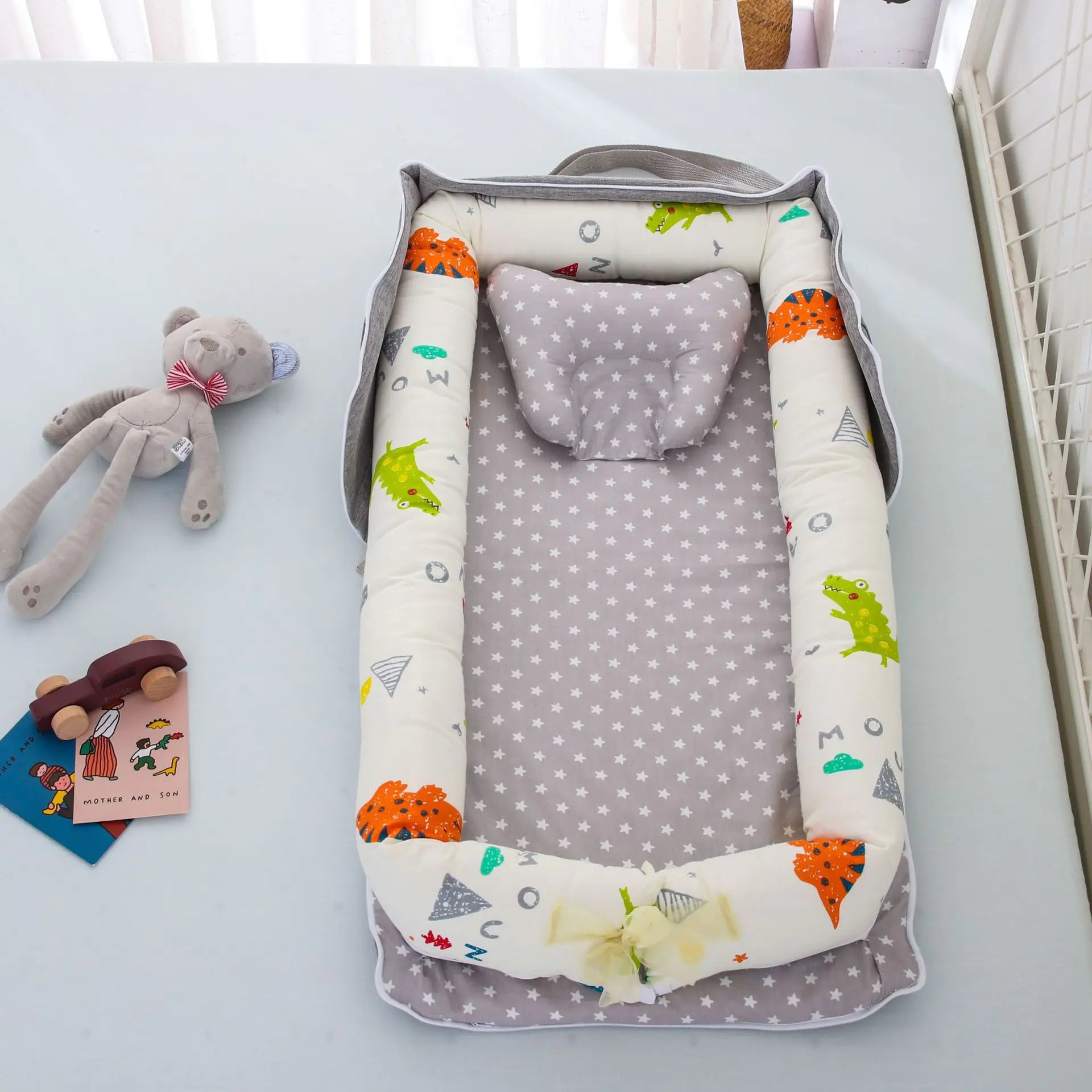 Portable Foldable Baby Bed in Cotton Material