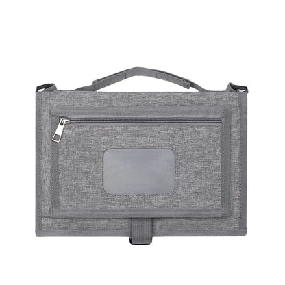 Portable Baby Changing Pad with Shoulder Strap &amp; Pocket