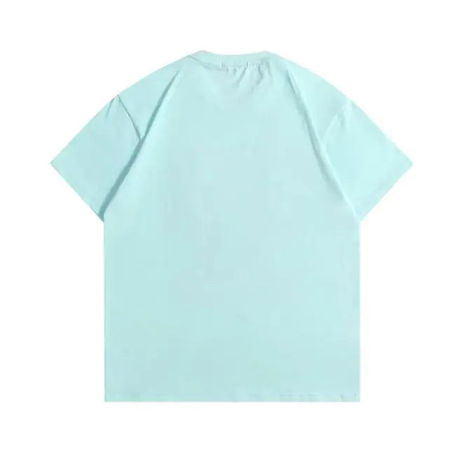 Hawaiian Island Pattern Couple Loose Casual T-Shirt