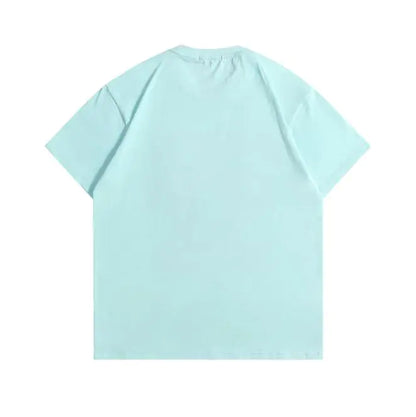 Hawaiian Island Pattern Couple Loose Casual T-Shirt
