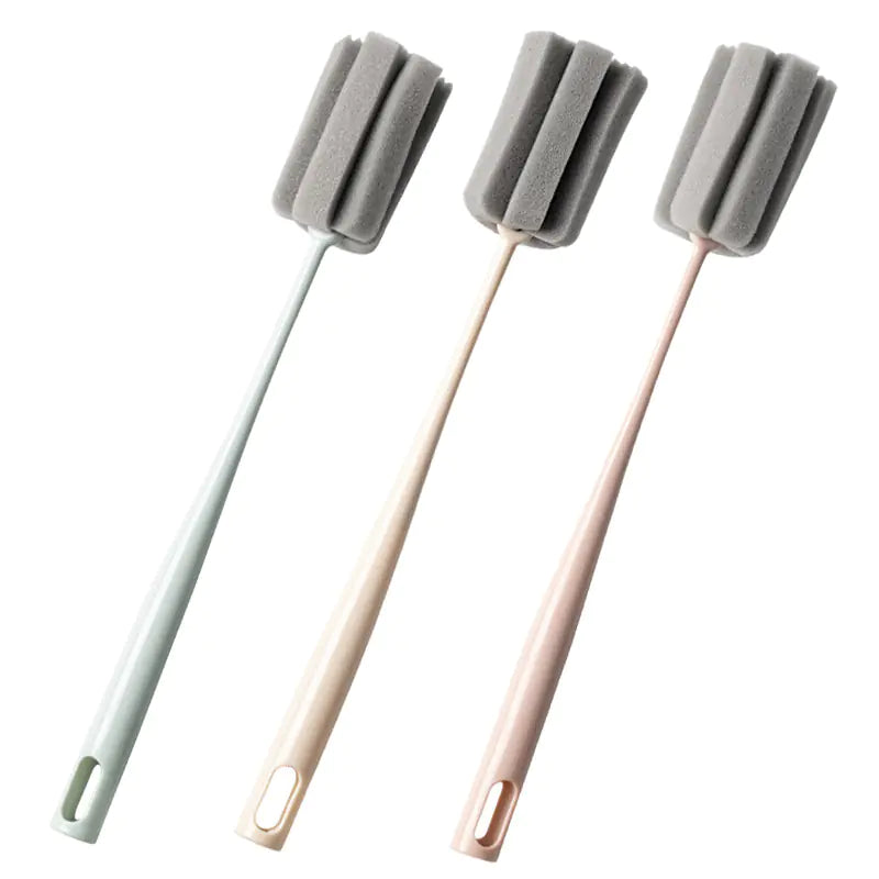 Petal Cup Brush Cleaning Tool with Long Handle