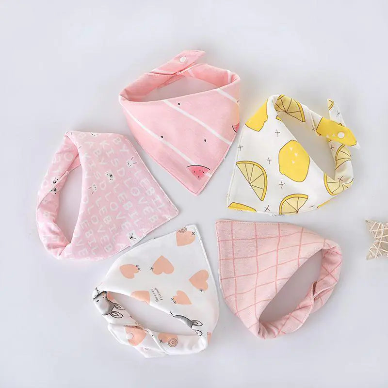 Triangle Baby Scarf for Drooling and Teething