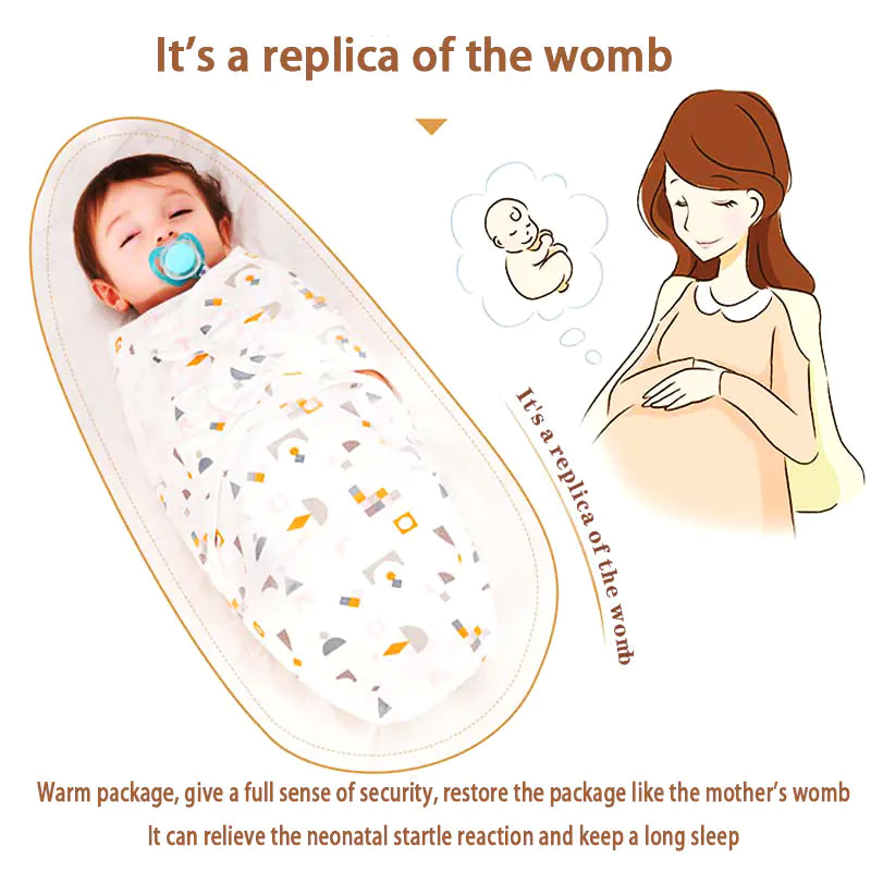 Newborn Baby Sleeping Bag Cocoon Swaddle Blanket 0-6M