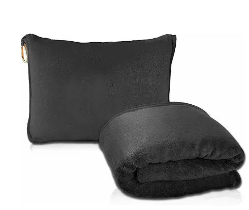 2 in 1 Travel Pillow and Blanket Set for Airplanes