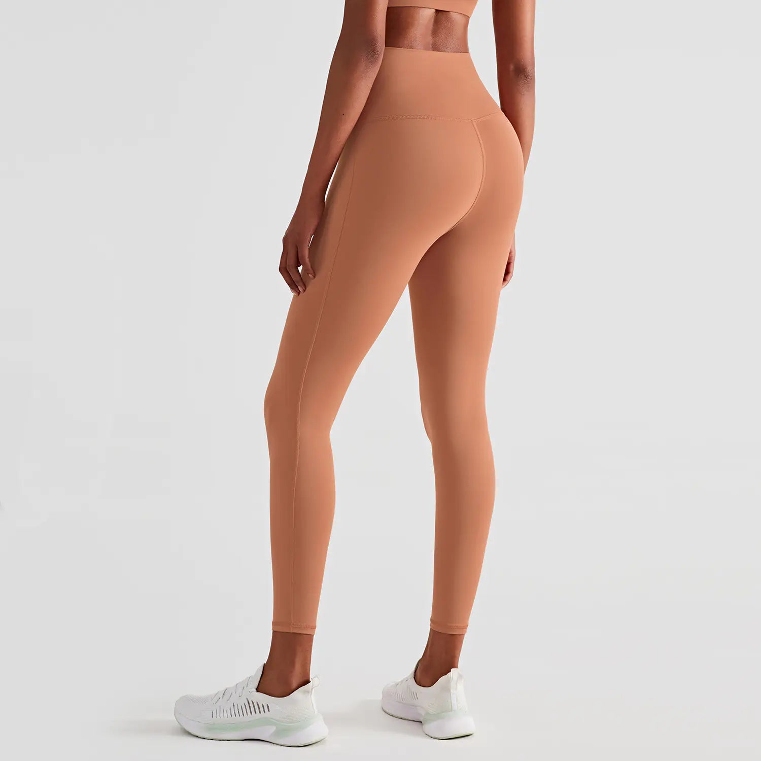 High-Waisted Fitness Tights for Women (Peach Buttocks)