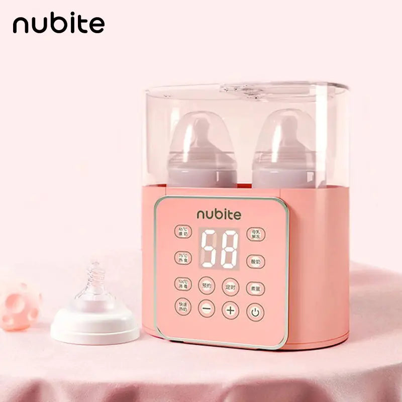 Large Screen Dual Bottle Baby Milk Warmer & Sterilizer