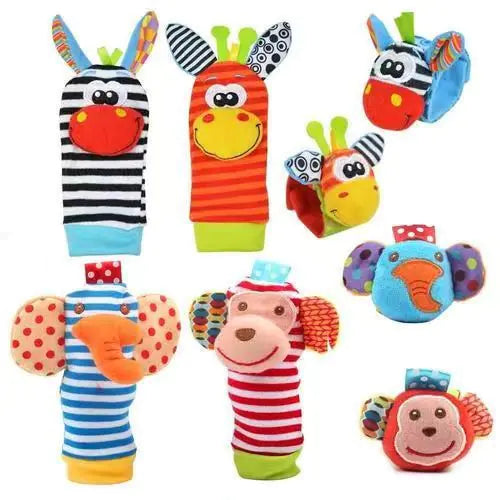 Baby Cartoon Animal Wrist Bell Socks Suit