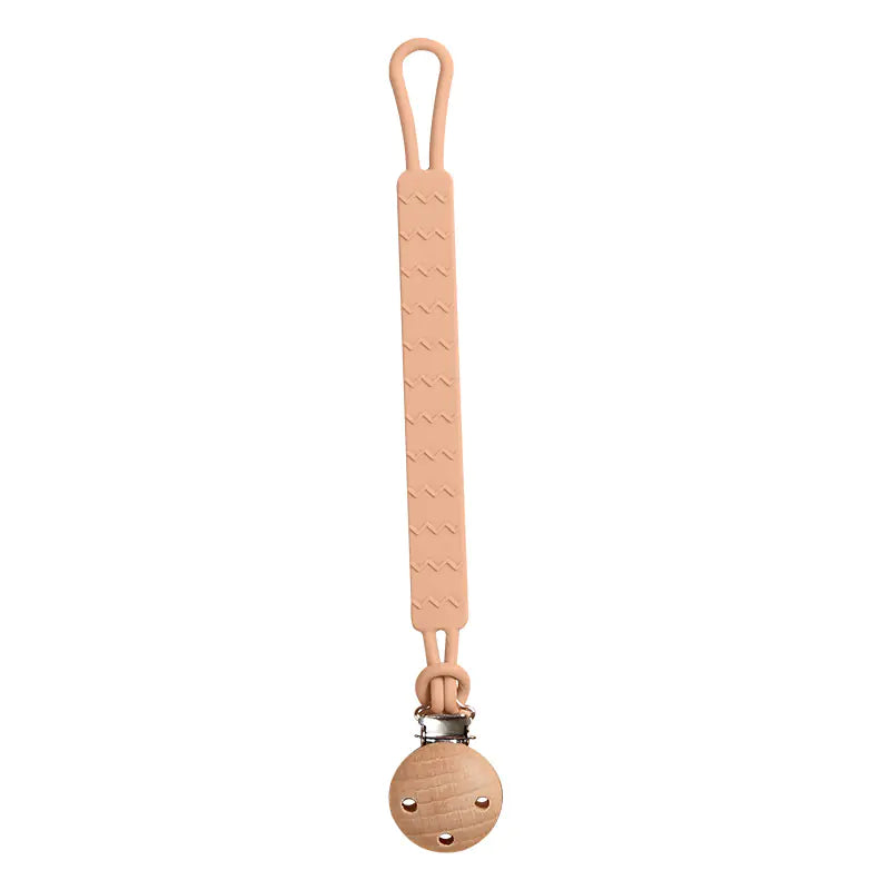 Infant Edible Silicone Teether and Pacifier Clip