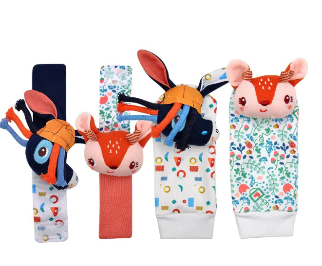 Baby Cartoon Animal Wrist Bell Socks Suit