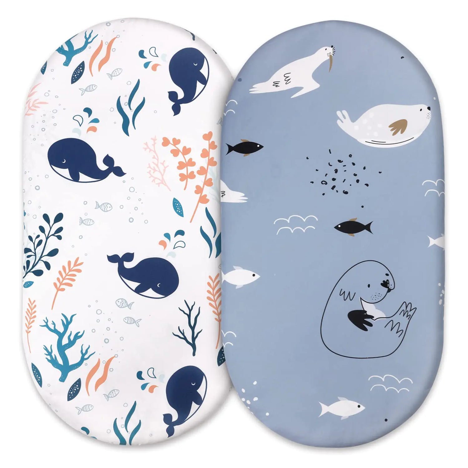Elastic Printed Fitted Sheet for Baby Cradle &amp; Changing Table