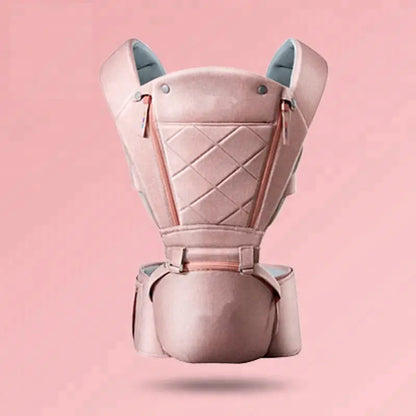 Baby Carrier with Bass Bear Hip Seat for Front Carry